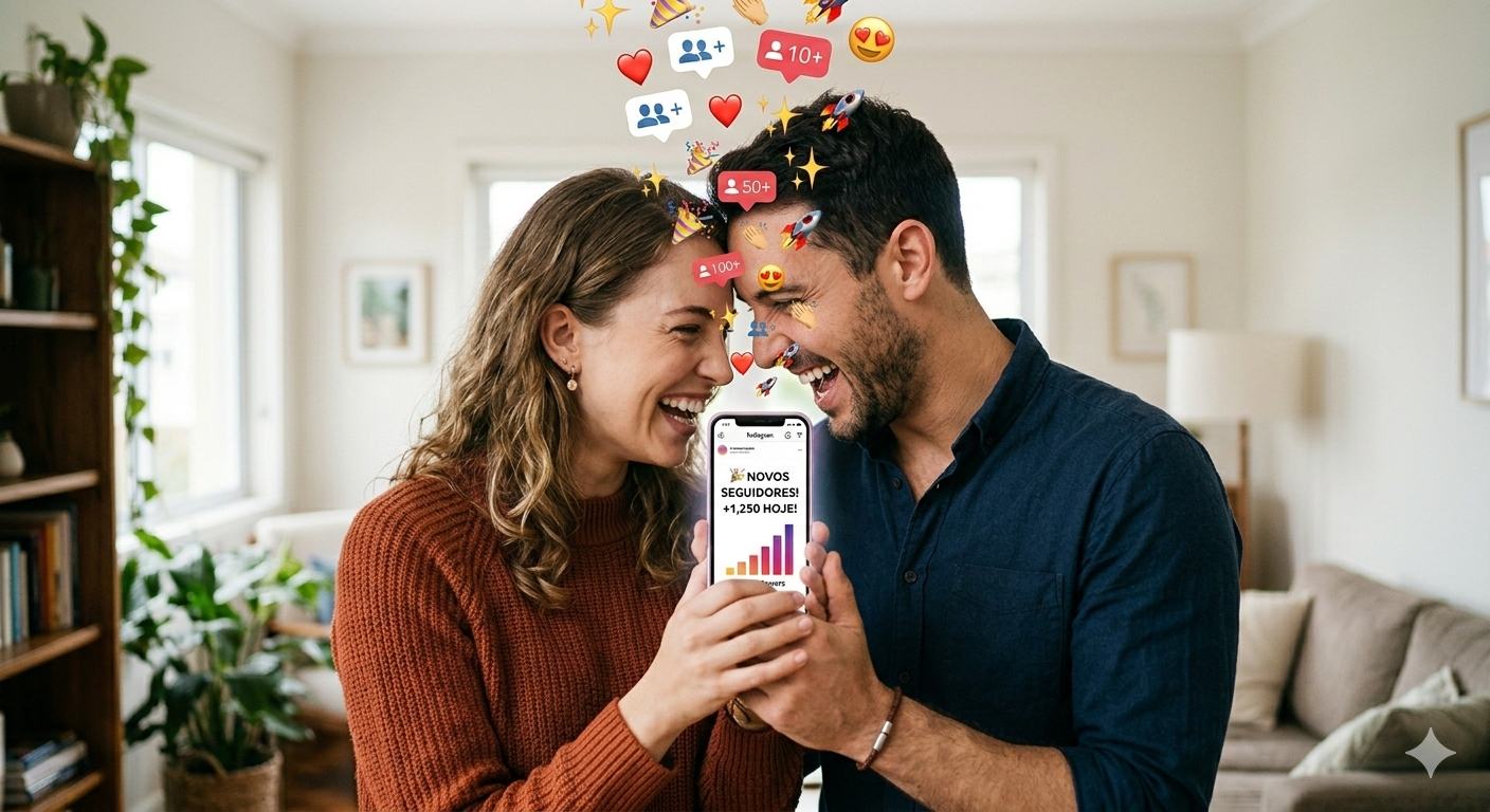 Painel de redes sociais e métricas